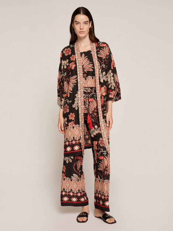 Motivi Giacca a kimono fantasia cashmere Donna