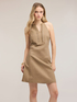 A-line mixed linen dress image number 3