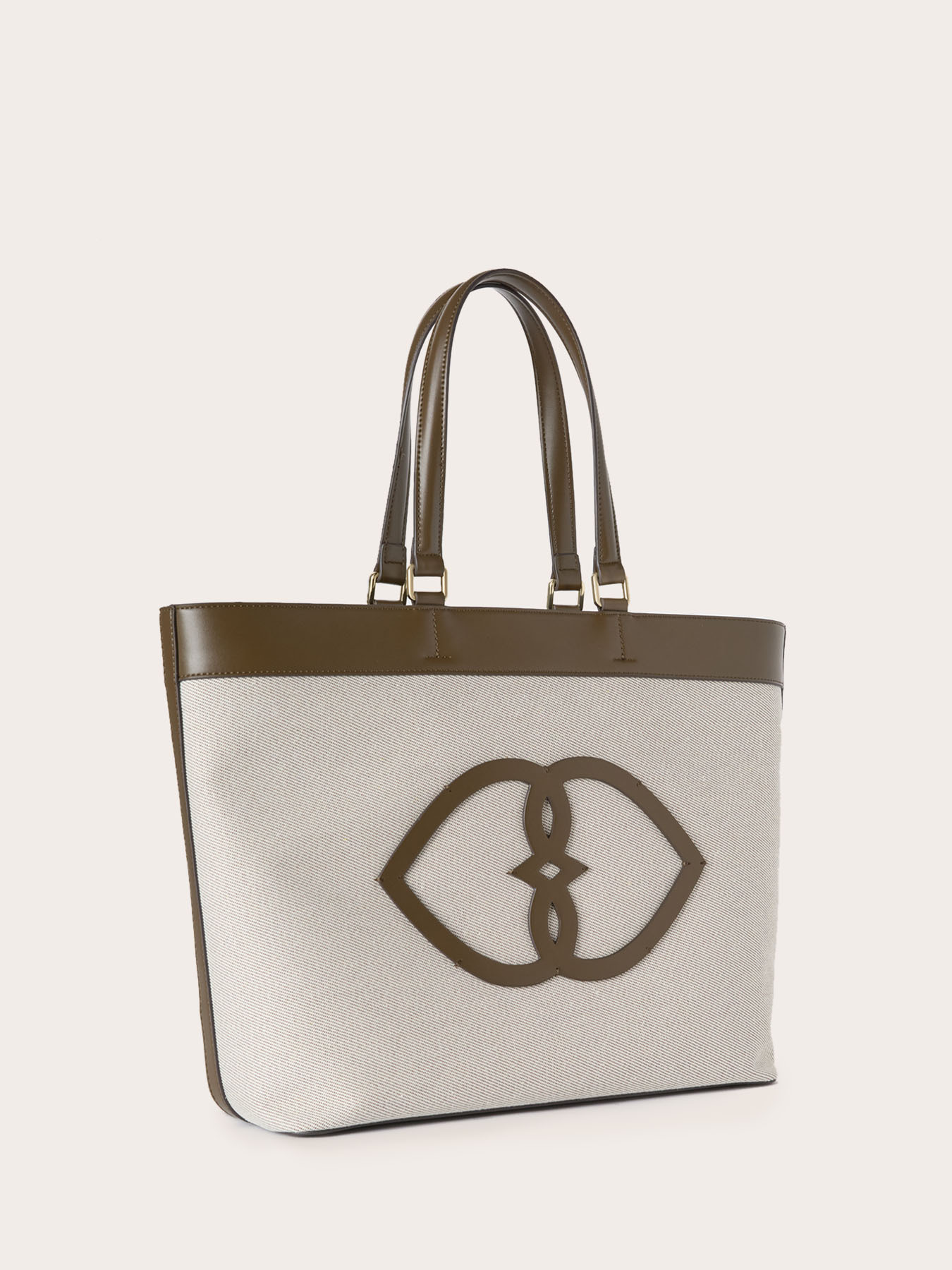 Shopping bag in canvas con manici image number 3