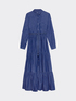 Long chambray chemisier dress image number 3