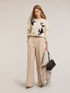 Alpaca-blend sweater with floral embroidery image number 2