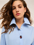Cropped-Hemdbluse mit Schmuckkn&ouml;pfen image number 0