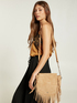 Borsa a tracolla media con frange image number 3