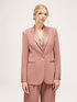 Single-breasted jacket with satin inserts image number 0