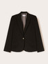 Single-breasted blazer with striped inner lining image number 4