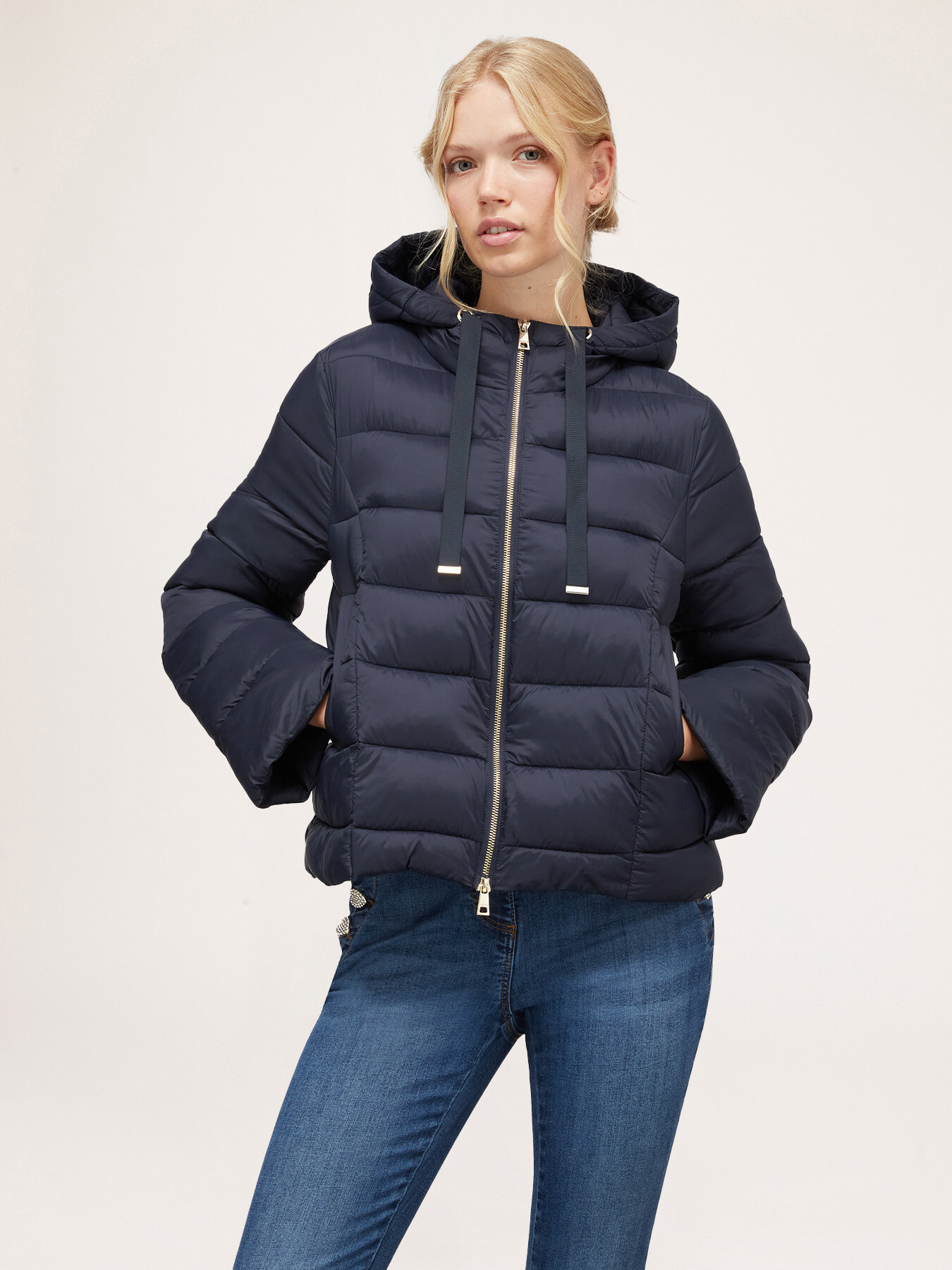 Padded coat with hood image number 0