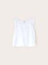 Crop-Top mit durchbrochener Stickerei und gewellten Kanten image number 4