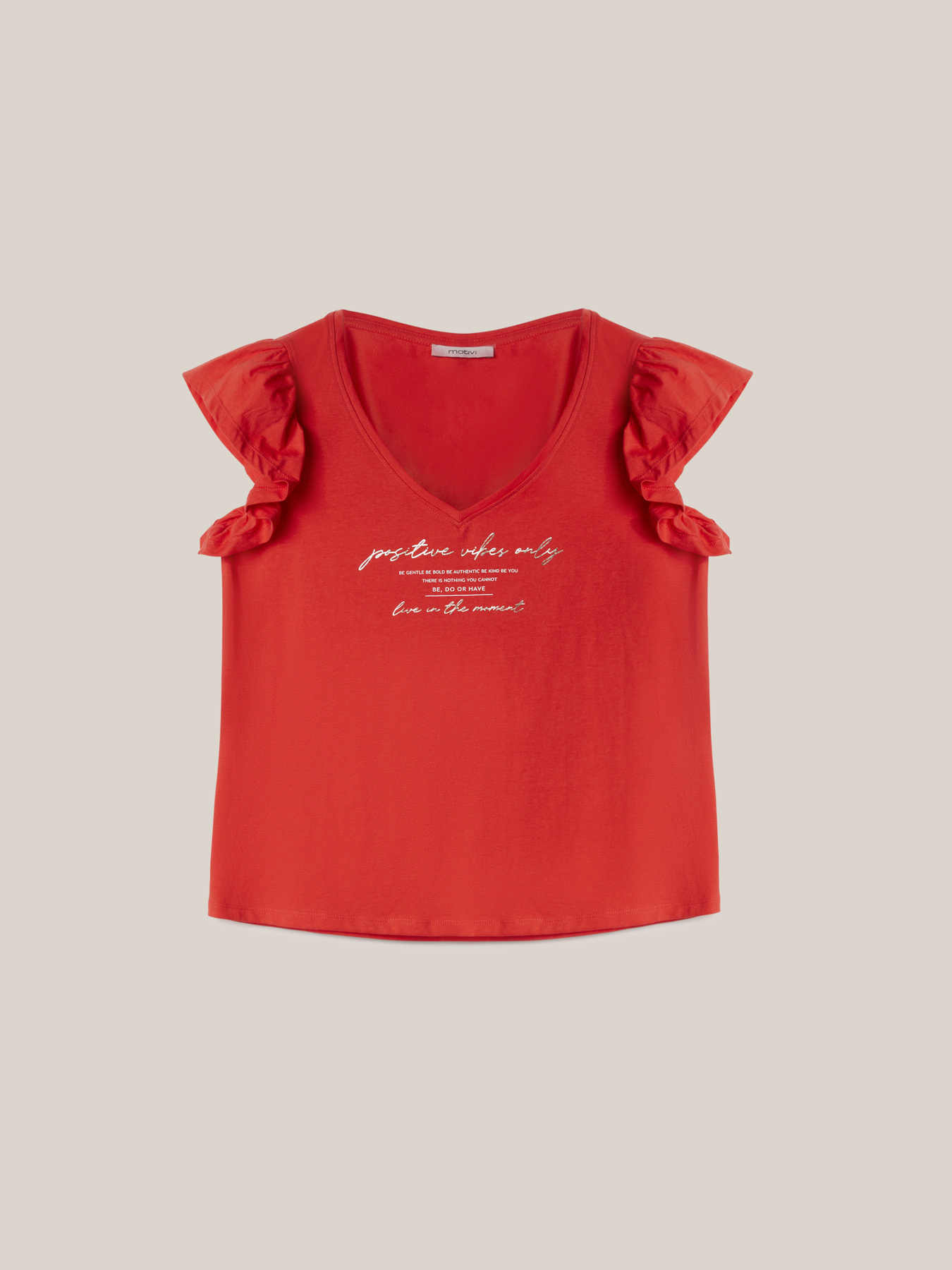 T-shirt con maniche a volant image number 3