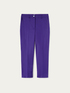 Colour block regular trousers image number 3