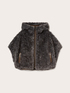 Reversible hooded jacket with zip image number 5