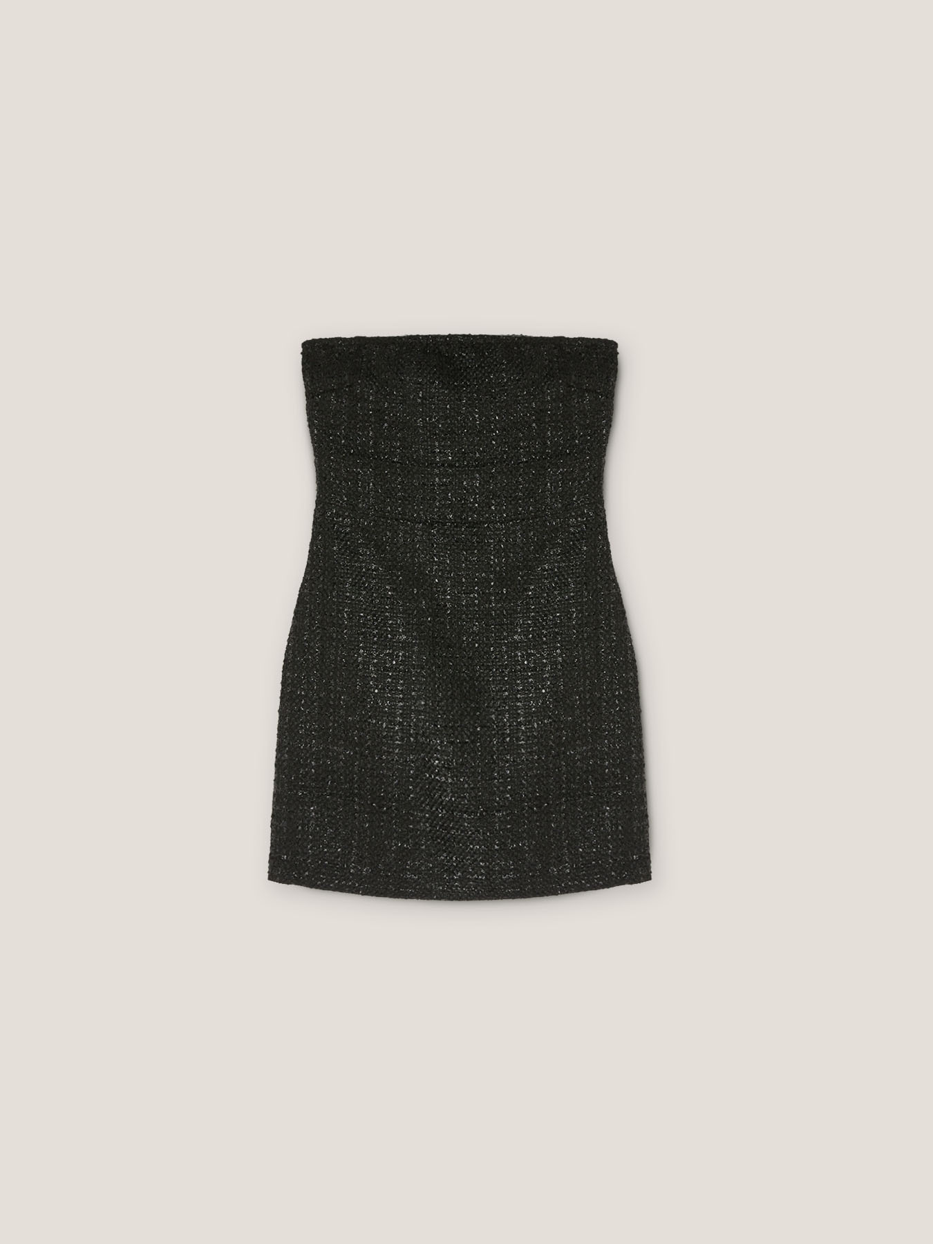 Vestito corto bustier in tweed lurex image number 4