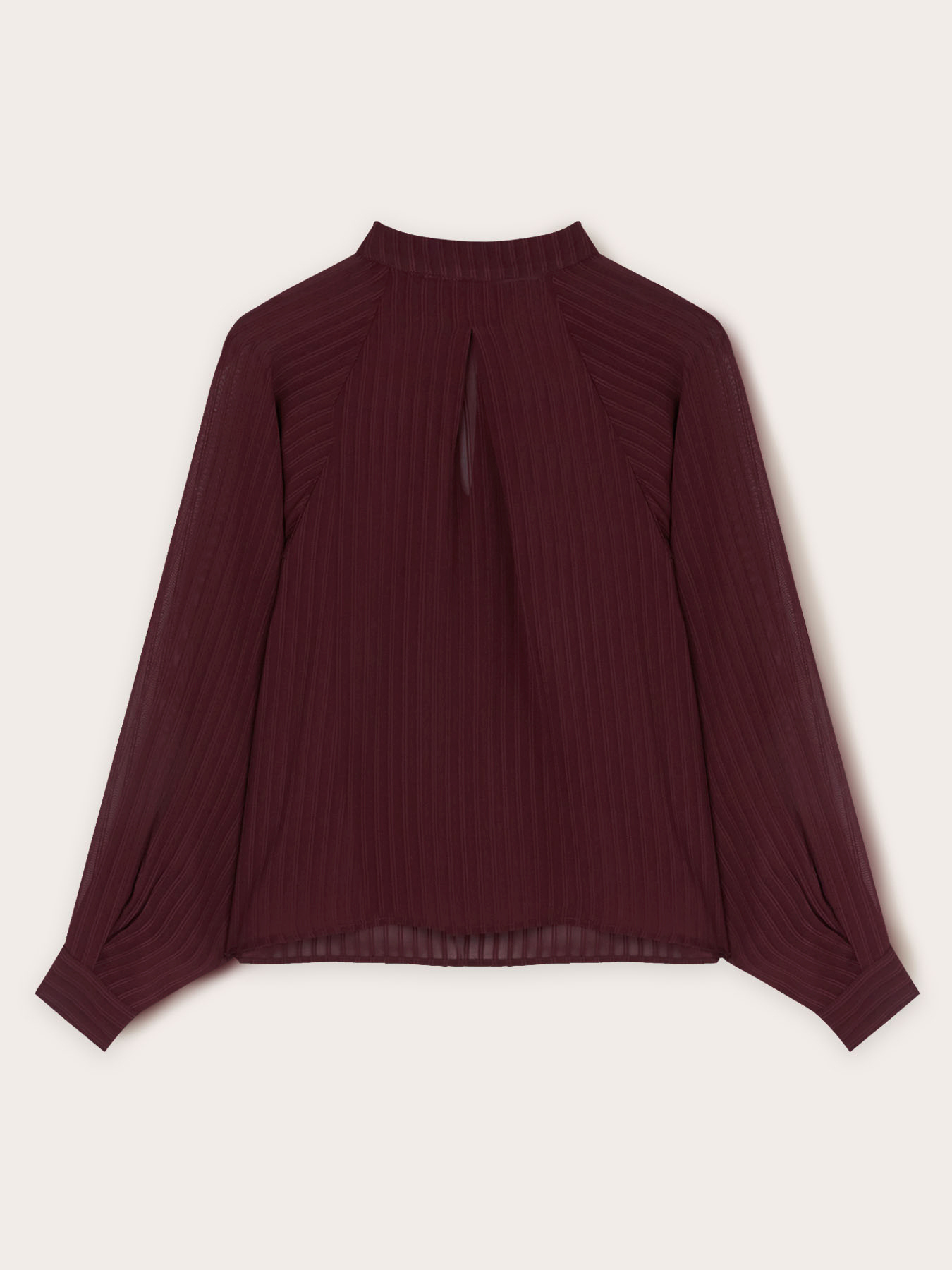 Striped devor&egrave; blouse image number 4