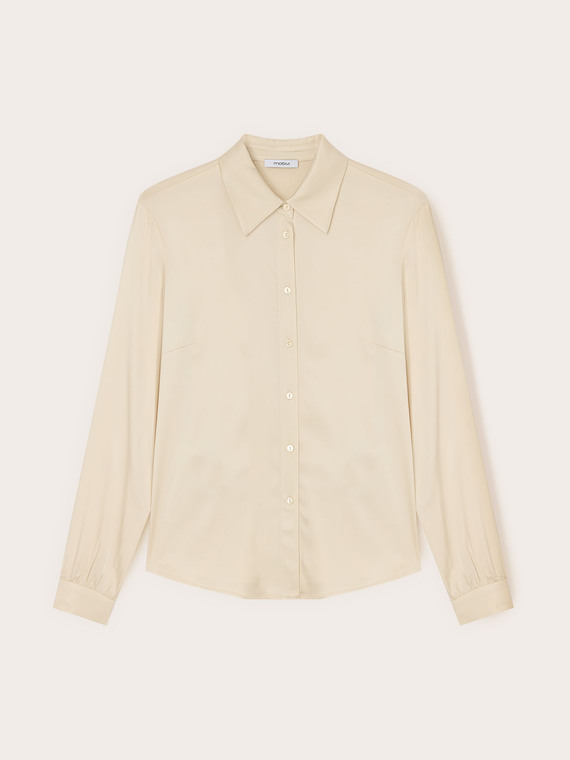 Camicia in raso di viscosa