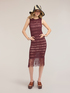 Schlauchkleid aus Makramee-Strick mit Fransen image number 0
