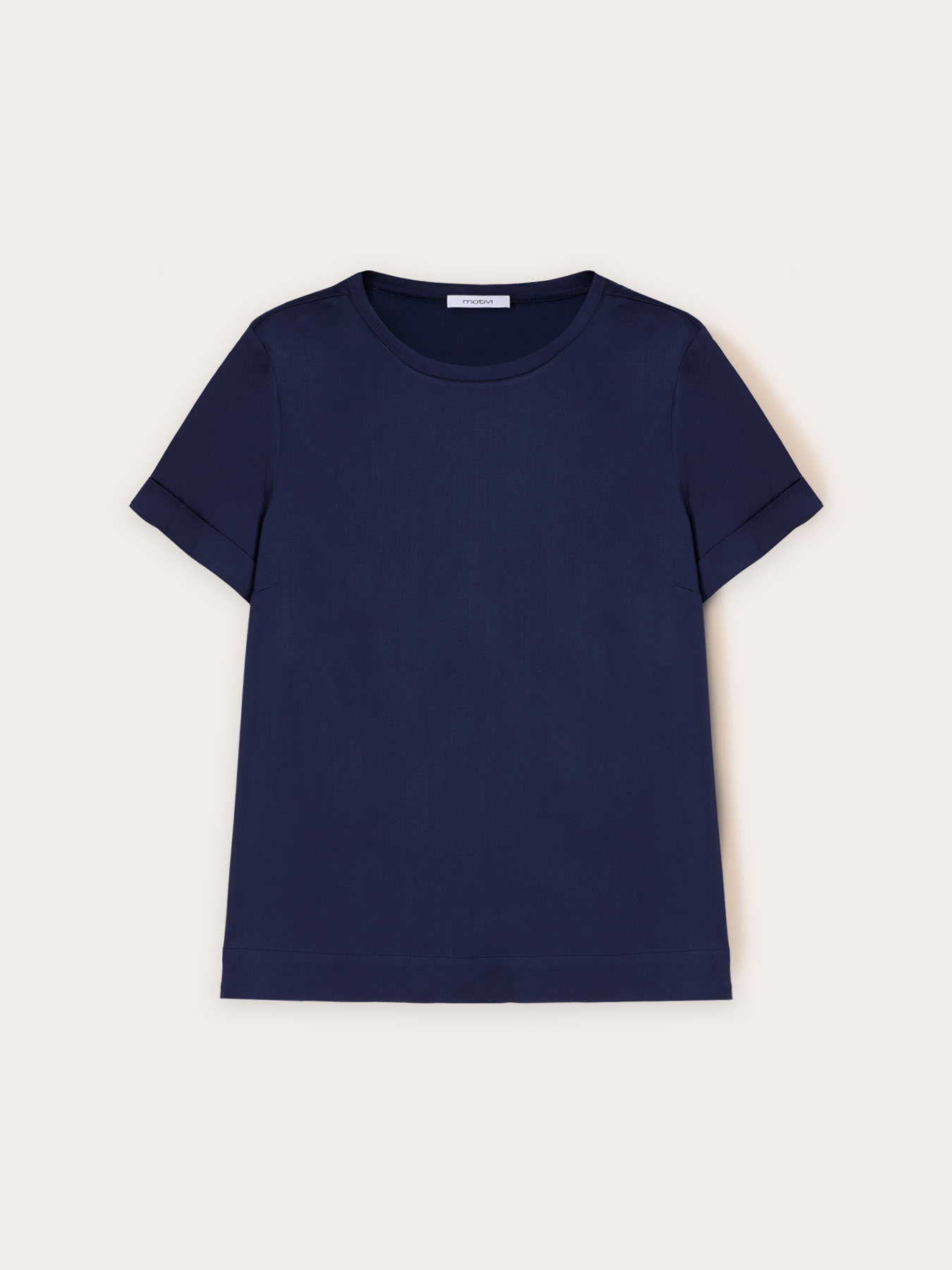T-shirt basic in raso image number 3