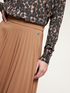 Pleated midi skirt image number 2