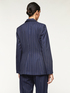 Pinstriped single-button blazer image number 1