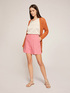 Linen blend cotton shorts image number 0