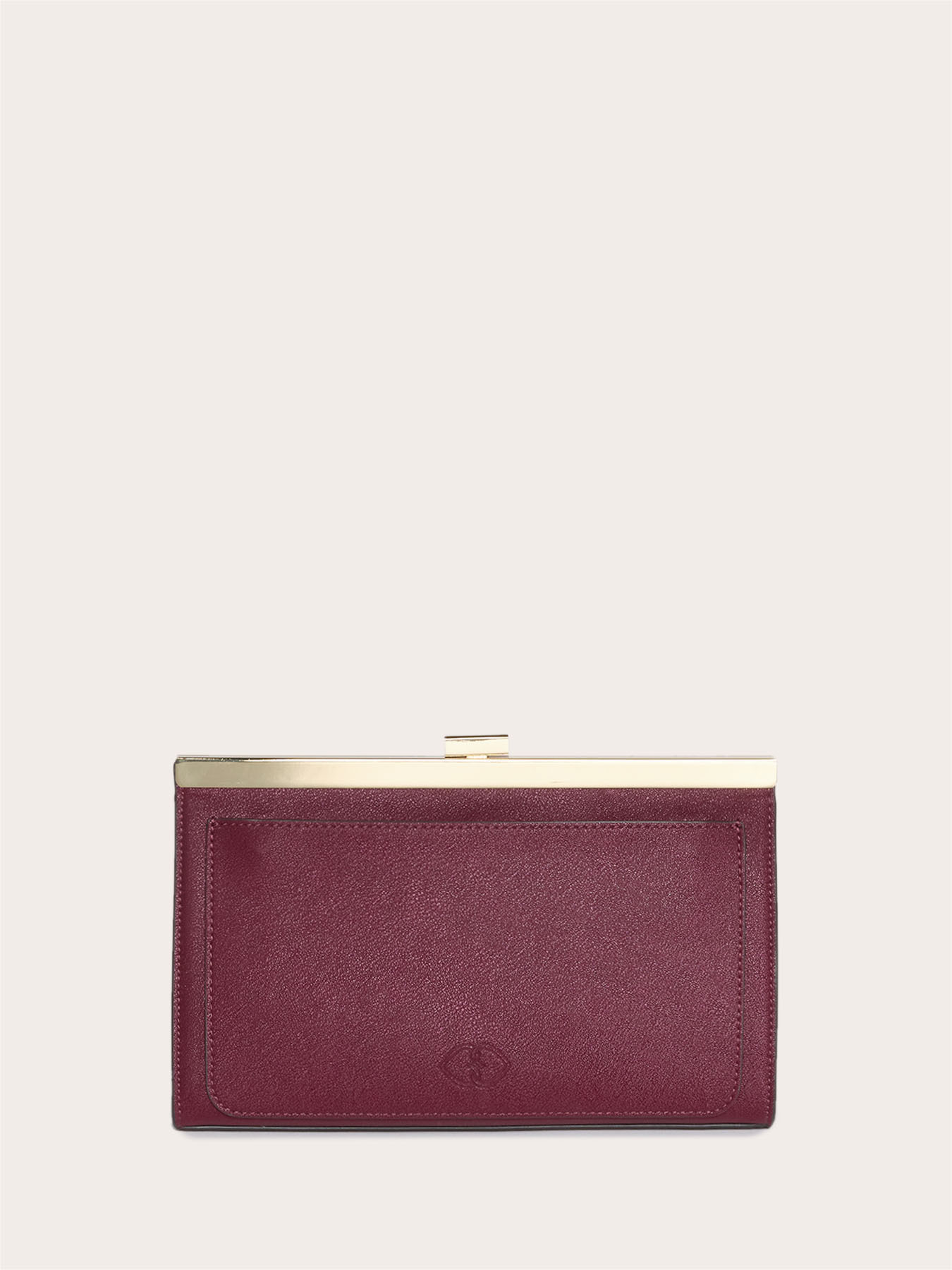 Laminierte Hartschalen-Clutch mit Kettenschulterriemen image number 3