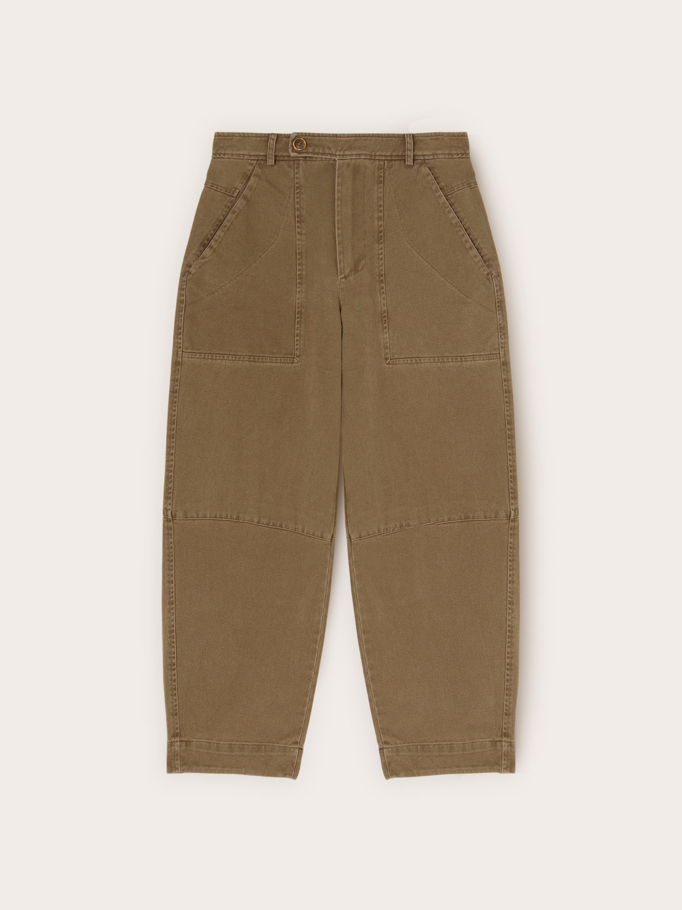 Cargo jeans in twill cotton image number 3