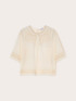Bluse aus Georgette mit Ajour&eacute;-Stickereien image number 4