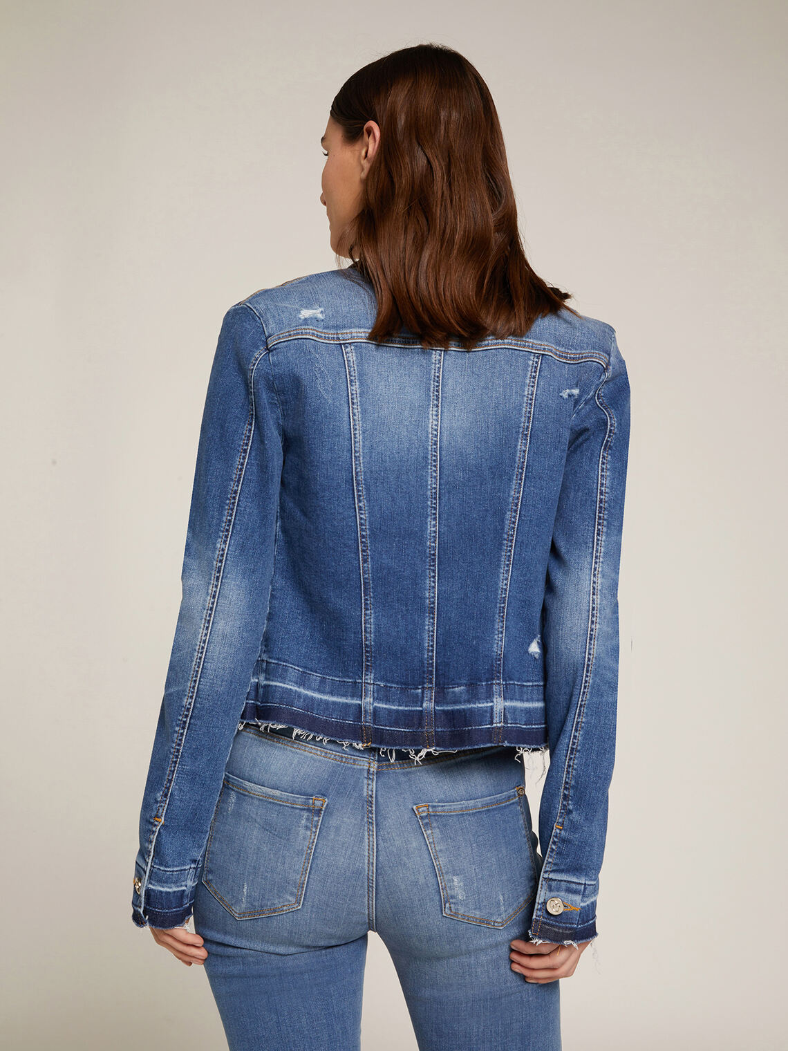 Giubbotto in denim blu medio - Motivi.com