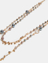Lange Halskette mit Steinen und Perlen image number 2