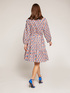 Dress with geometric pattern collar image number 1