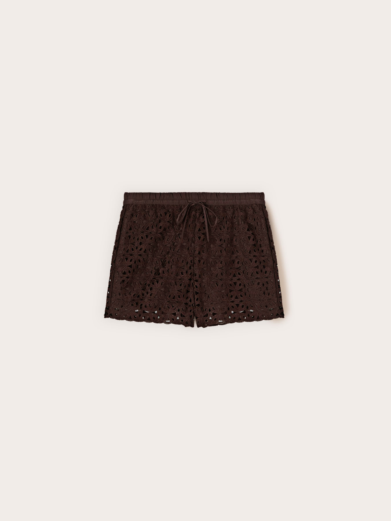 Short en dentelle macram&eacute; image number 4