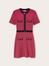 Knit dress with contrasting trims image number 3