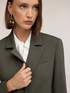 Single-breasted blazer in milano stitch image number 3