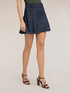 Pleated mini skirt with buttons image number 2