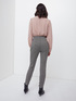 High-waisted houndstooth pattern trousers image number 1