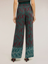 Pantalones palazzo de raso estampado cashmere image number 1
