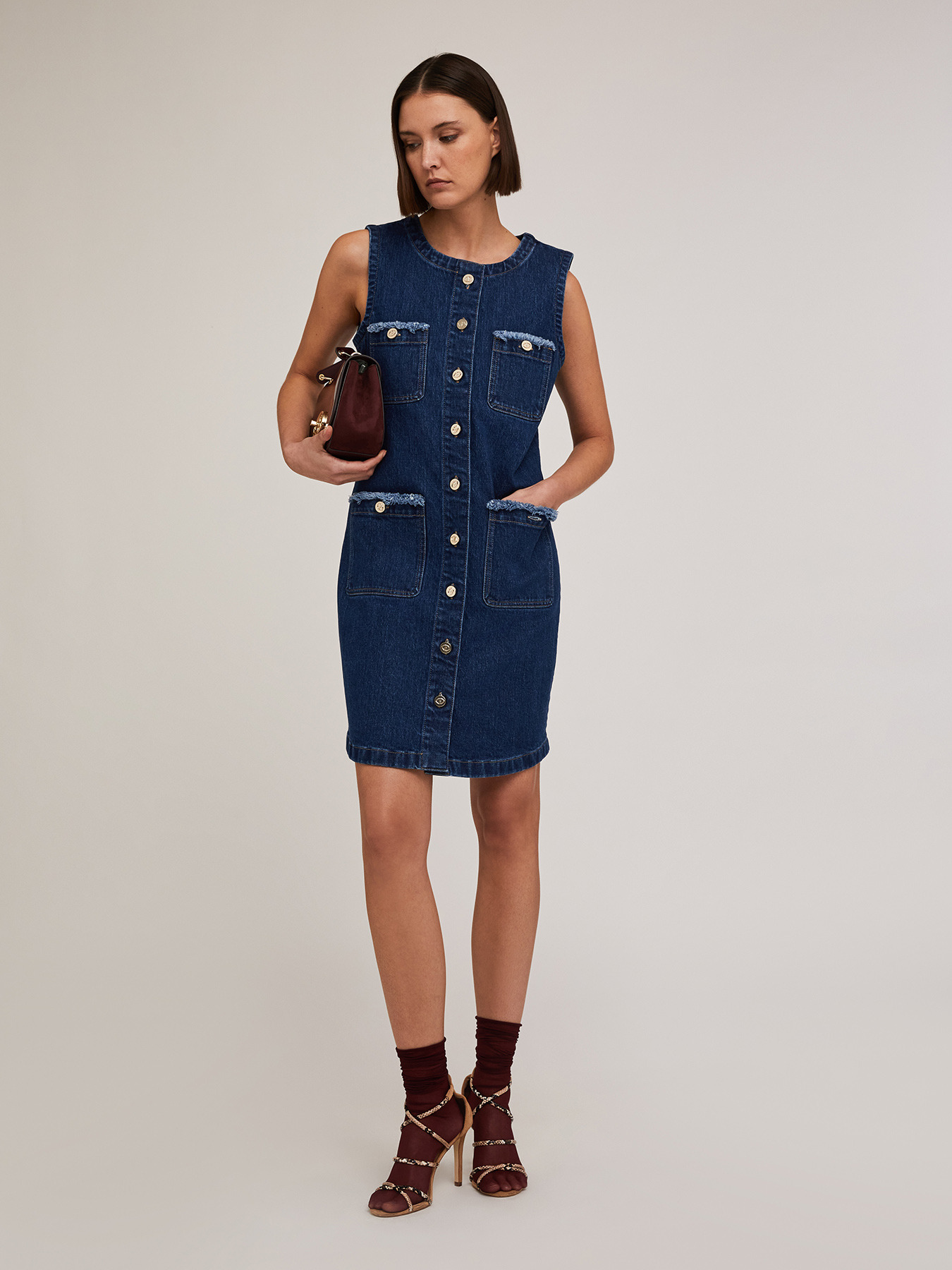 Hemdblusenkleid aus Denim image number 3