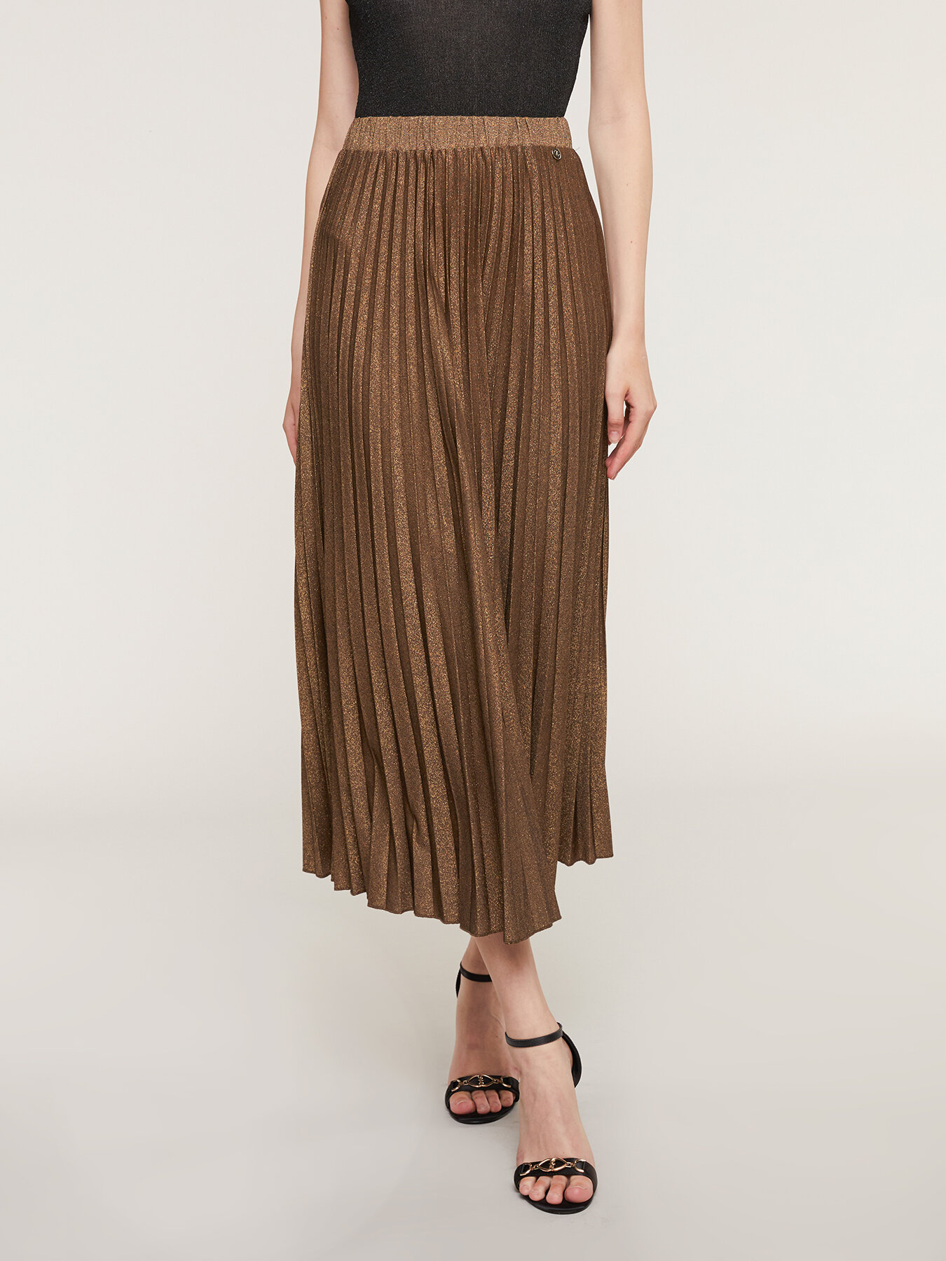 Gonna lunga in jersey lurex image number 2