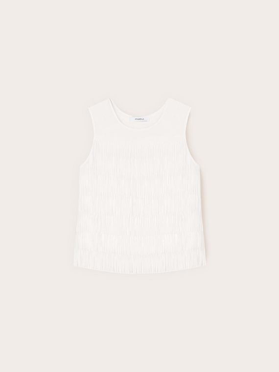 Georgette top with fringes
