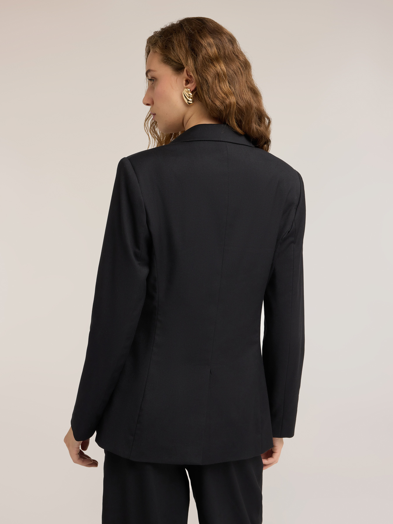 Single-breasted cady blazer image number 1