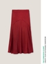 Heavy satin midi skirt image number 3