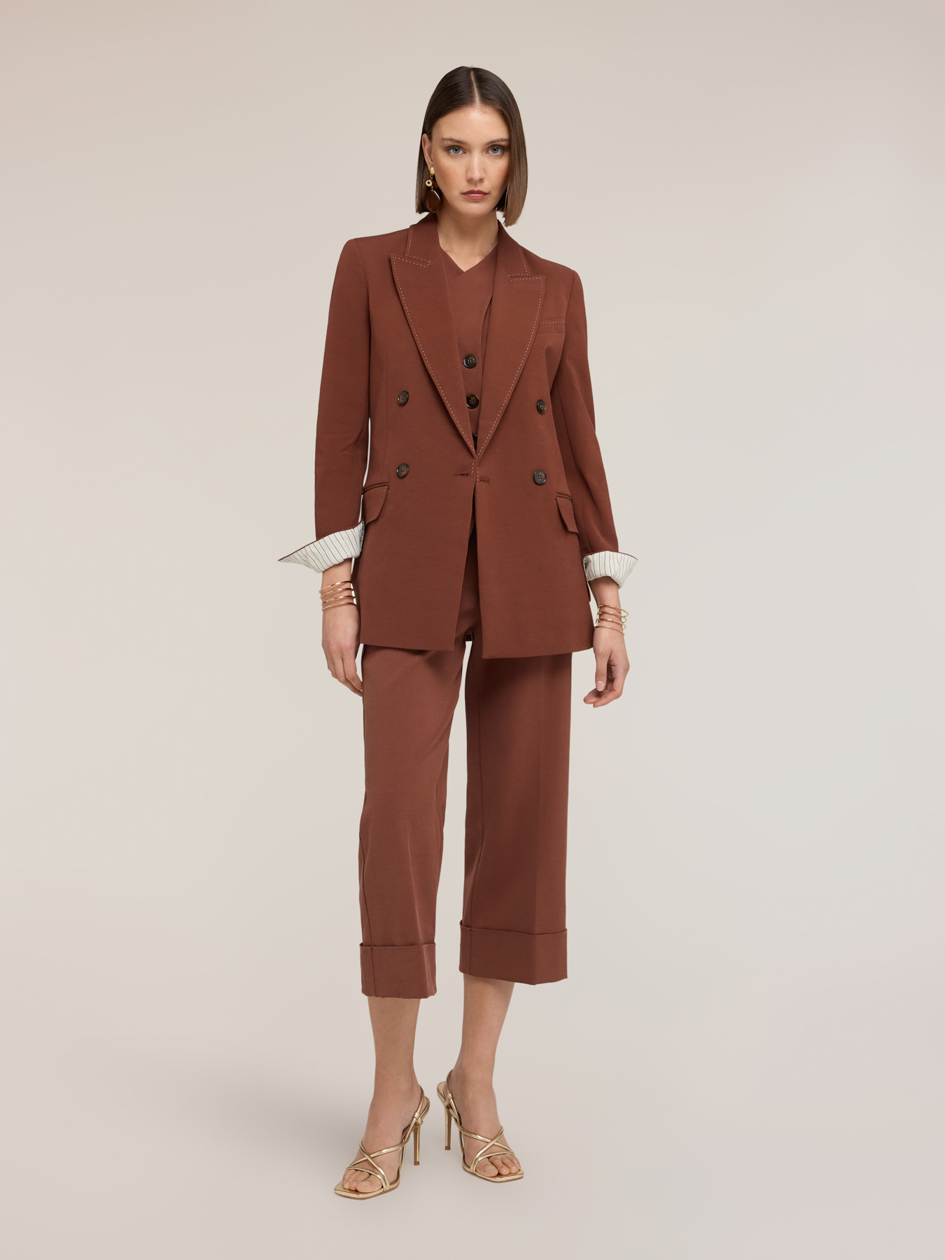 Jacket with topstitching The Tailoring Lab image number 0