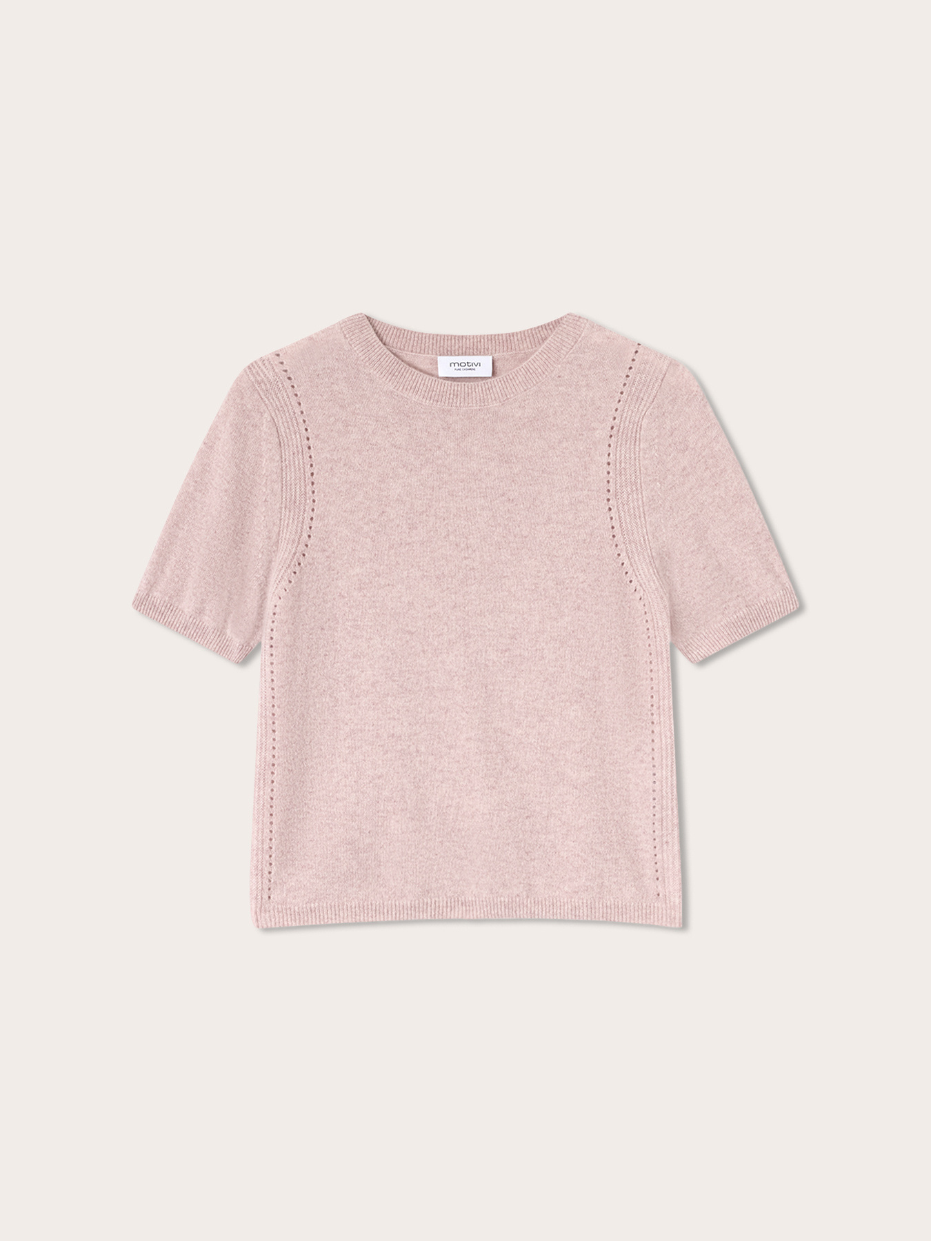 Cashmere sweater with openwork detail image number 4