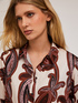 Scarf patterned viscose shirt image number 3