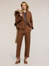 Wide-leg trousers in cotton-blend technical fabric image number 0