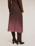 Pleated midi gradient skirt image number 1