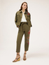 Paperbag trousers with floral embroidery image number 4