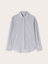 Lurex striped poplin shirt image number 4