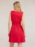 Short cotton dress with belt image number 1