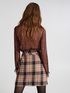 Minifalda con estampado de cuadros image number 2