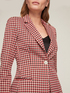 Houndstooth pattern jacquard blazer image number 2