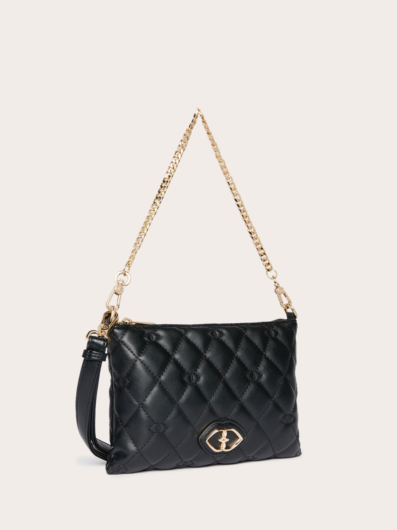 Flache Tasche aus gestepptem, beschichtetem Stoff image number 3